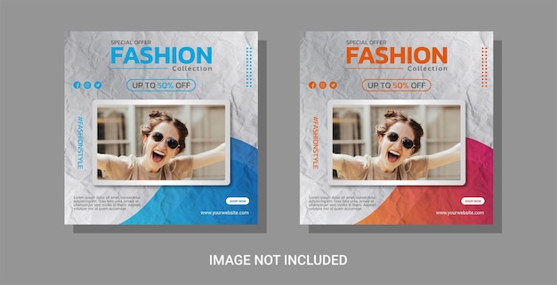 Fashion Sale social media post template