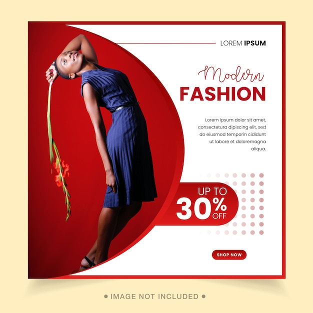 Fashion sale social media post template