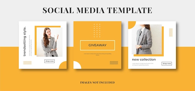 Fashion sale social media post templates