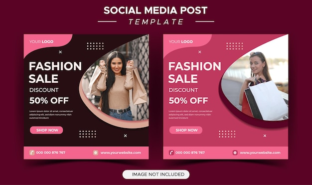 Шаблоны сообщений в социальных сетях о модных продажах