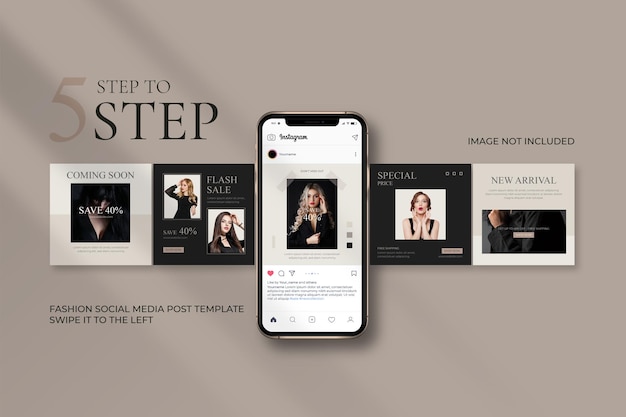 Fashion sale social media post templates