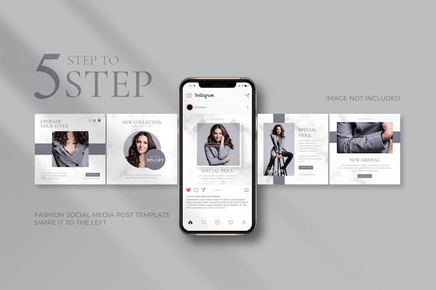 Fashion sale social media post templates