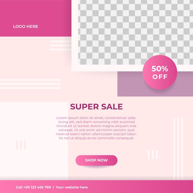 Fashion sale social media post or web banner template design with abstract luxury background logo and icon Summer or winter modern style woman dress business online marketing poster flyer