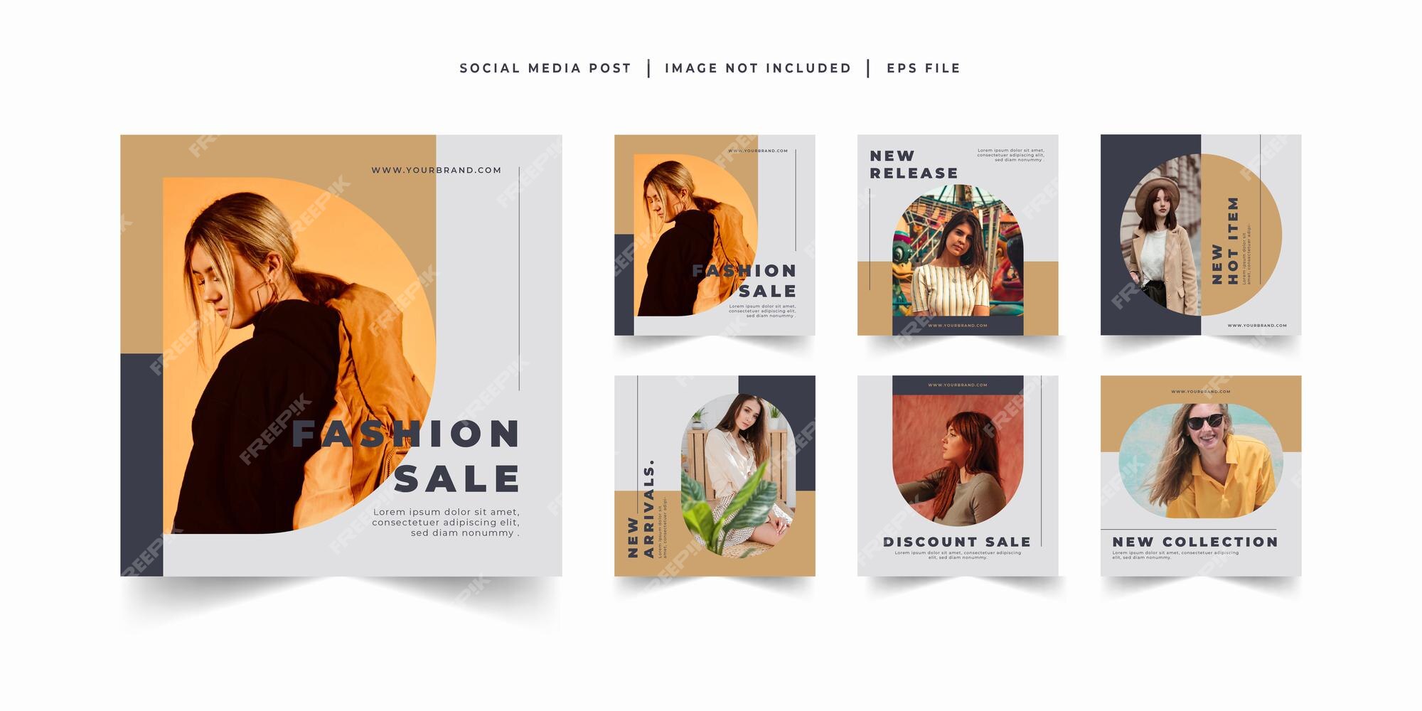 Premium Vector | Fashion sale social media post