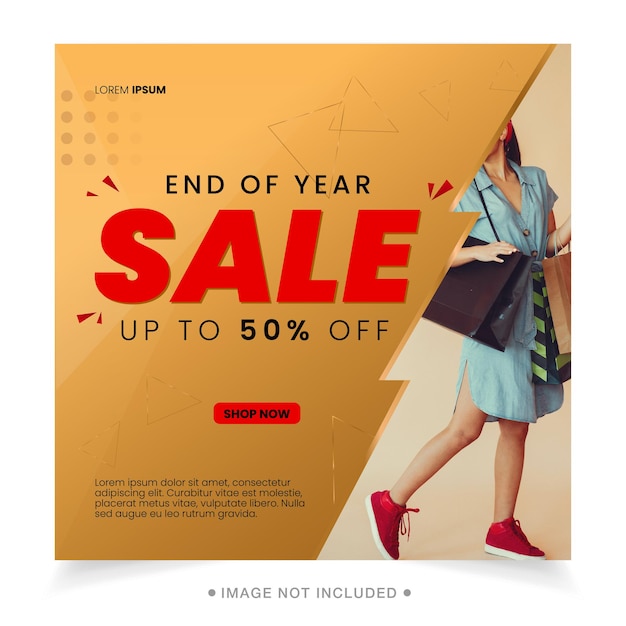 Vector fashion sale social media post