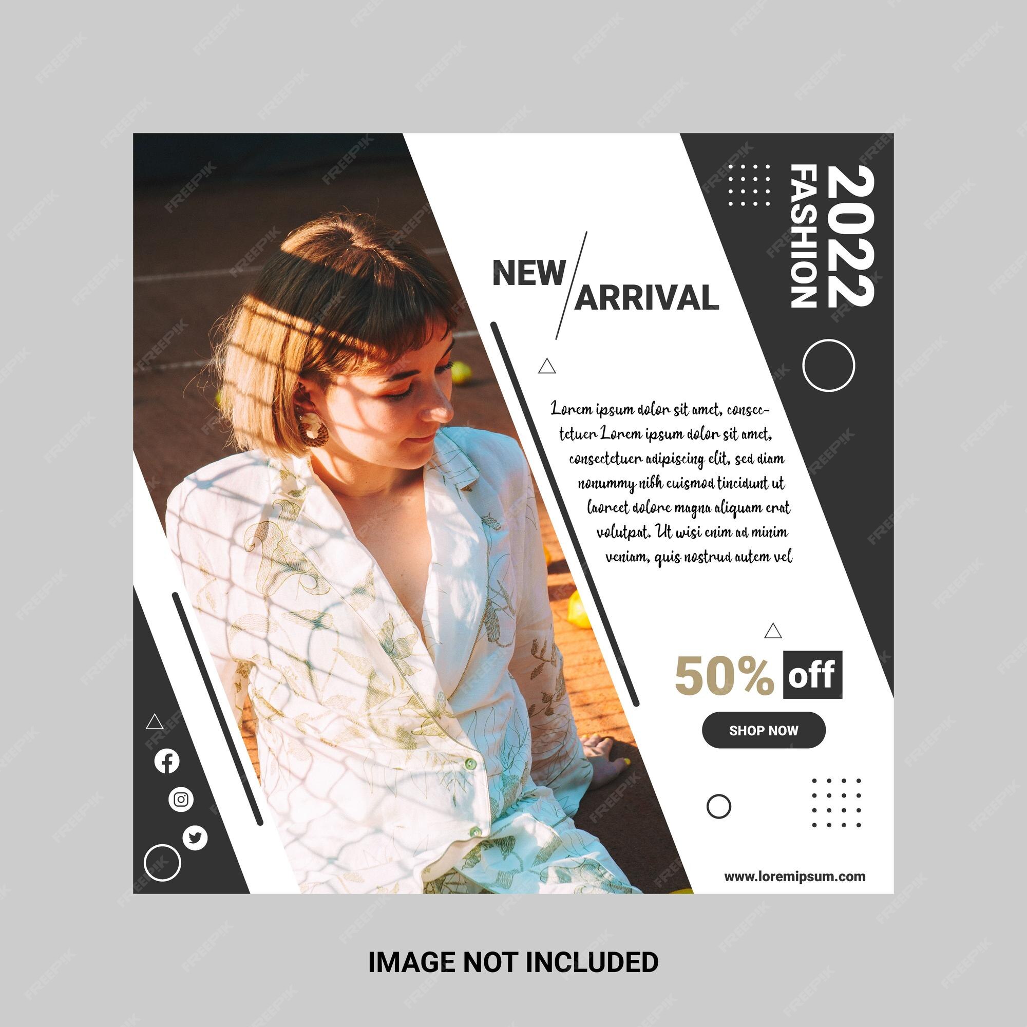 Premium Vector | Fashion sale social media post
