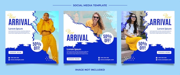 Fashion sale social media promotion banner template