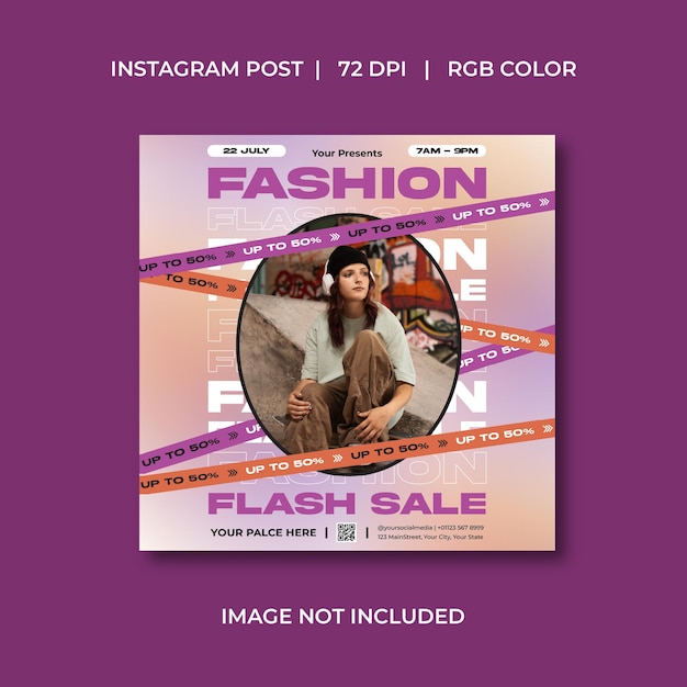 fashion sale socials media