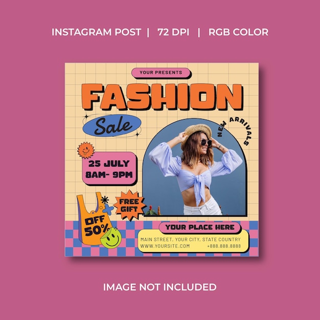 fashion sale socials media