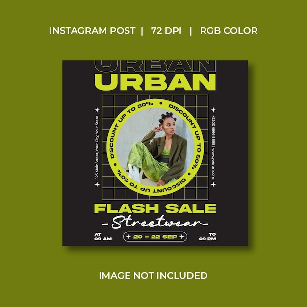 fashion sale socials media