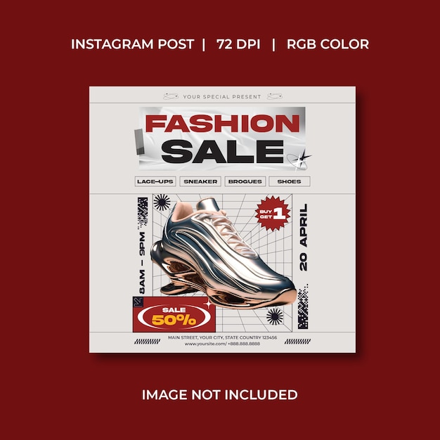 fashion sale socials media