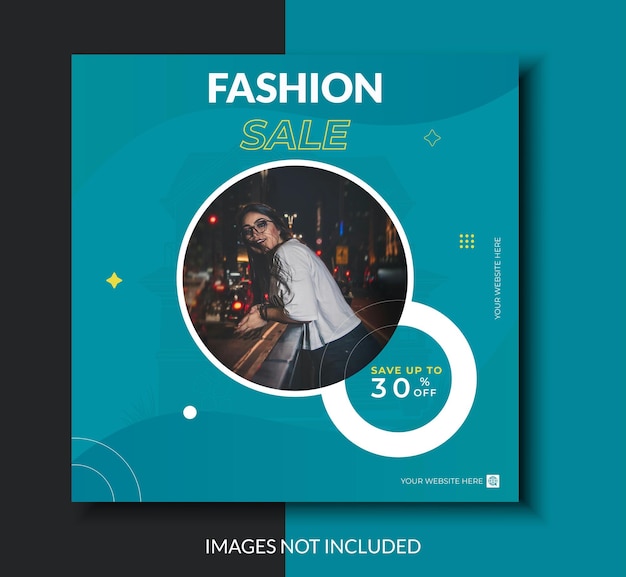 패션 세일 트렌딩 SOCIAL AND INSTAGRAM 포스트 템플릿