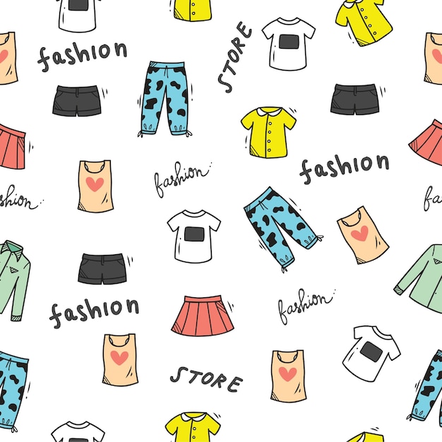 Vector fashion seamless background