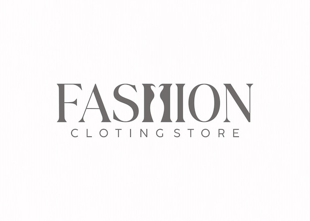 Vector fashion shop business logo template