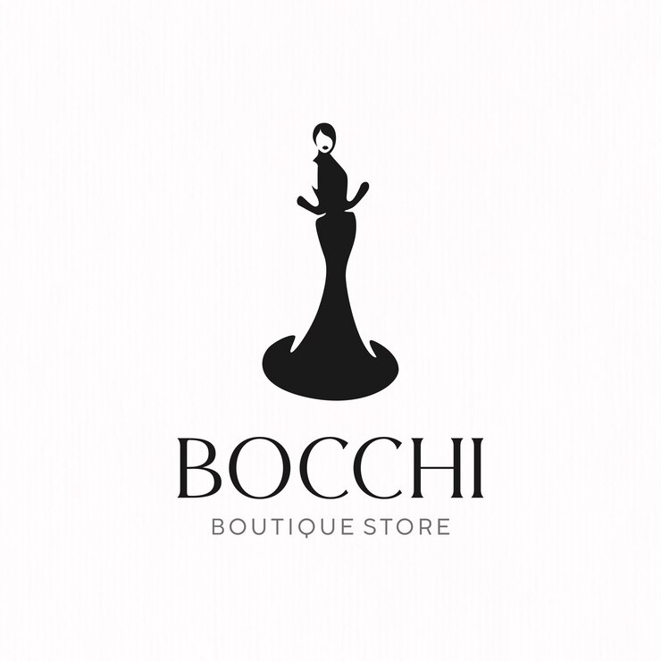Vector ファッションショップのロゴデザインのテンプレート