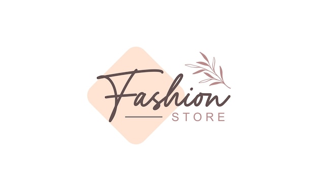 ファッションショップのロゴのテンプレートデザイン