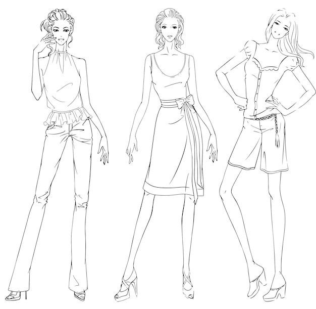 Fashion sketch collection