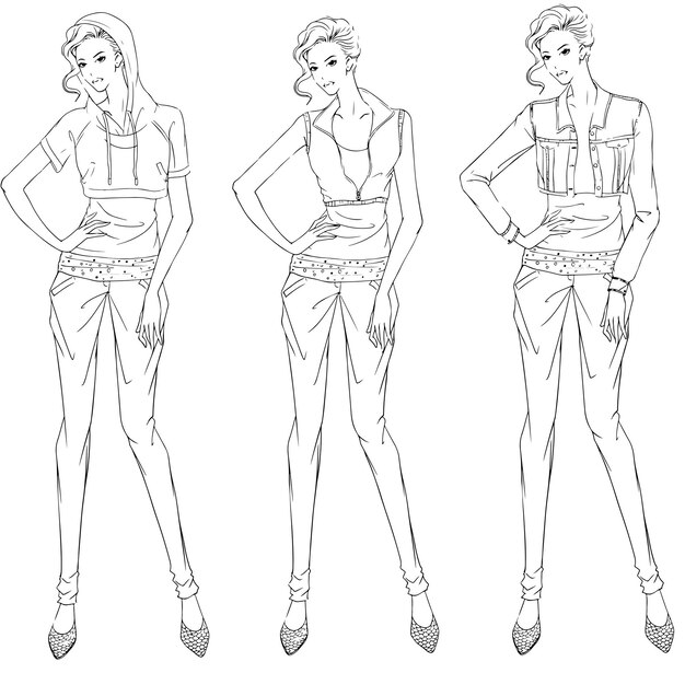 Fashion sketch collection