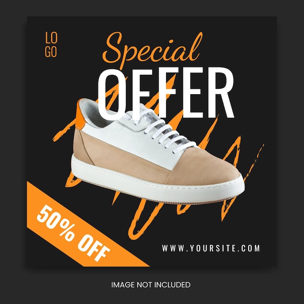 Vector fashion social media banner special offer template design instagram post facebook ad