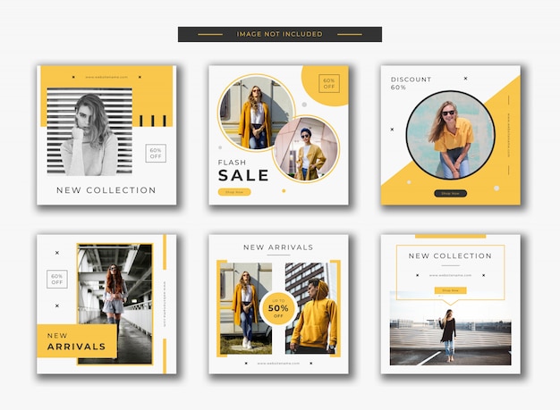 Fashion social media instagram post template