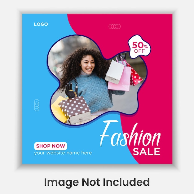 Fashion Social Media Post Template Design