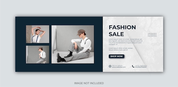 Vector fashion social media post template