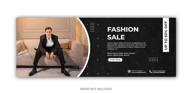 Vector fashion social media post template