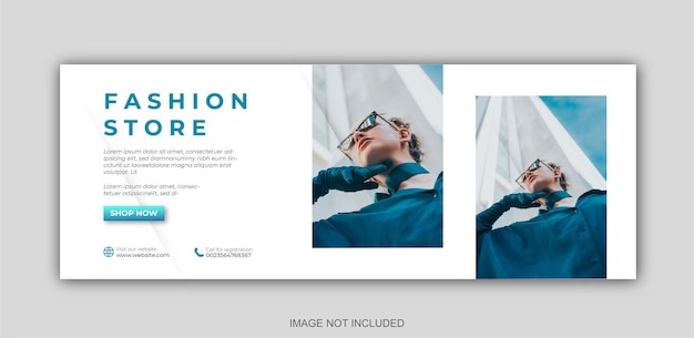 Vector fashion social media post template