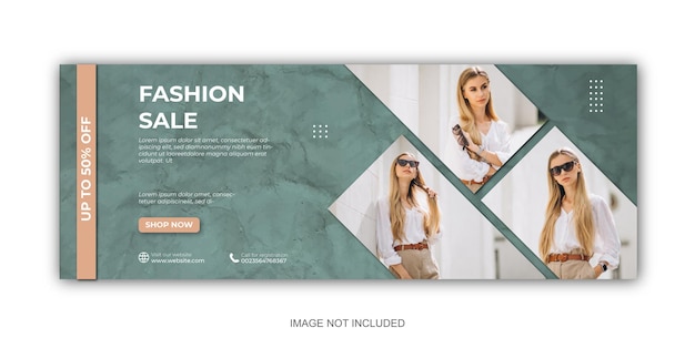 Vector fashion social media post template