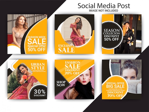 Fashion social media post template