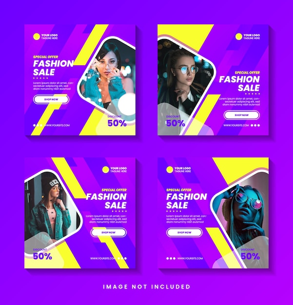 fashion social media post template