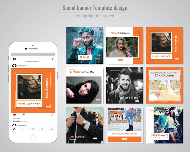 Fashion social media post template