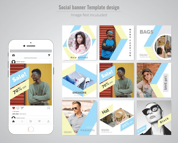 Fashion social media post template