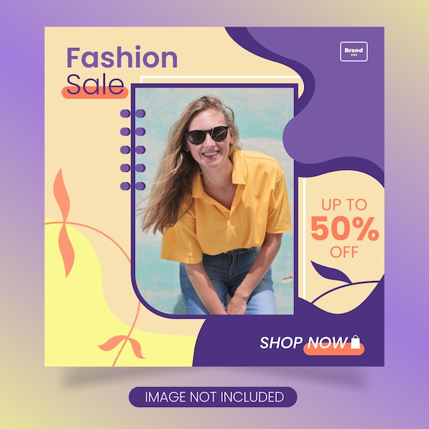 Fashion social media post template