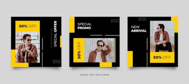 Fashion social media post template