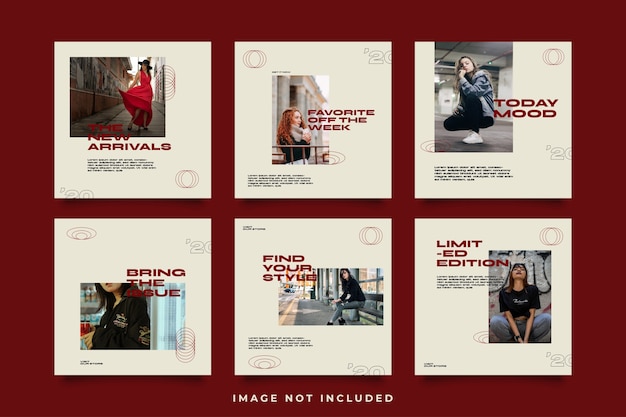 Fashion social media post template