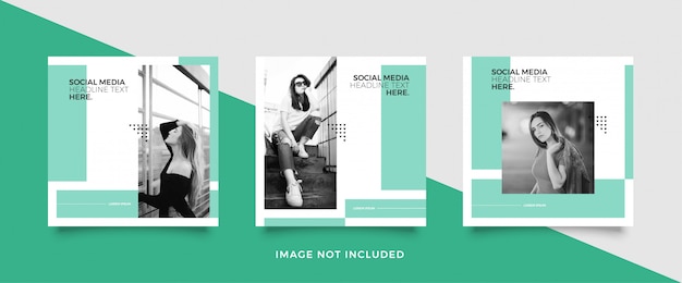 Fashion social media post template