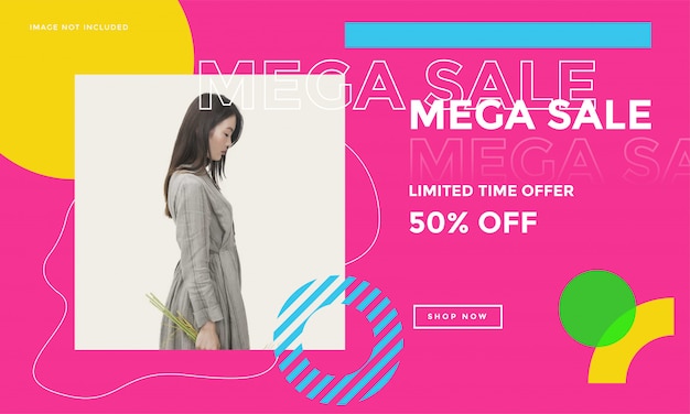 Fashion social media promotion banner