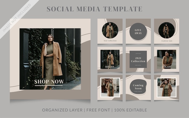 Fashion social media sale post template