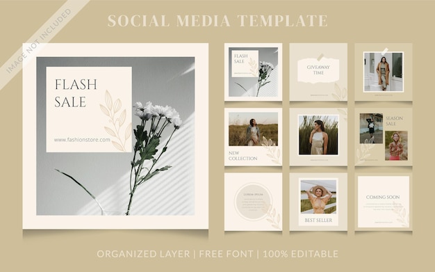 Fashion Social Media Sale Post Template  