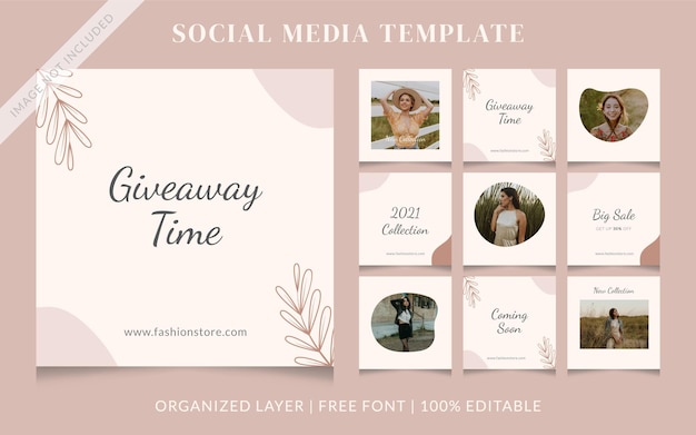 Fashion social media sale post template