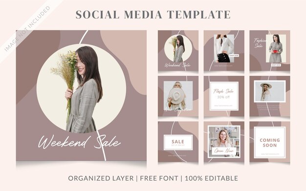 Fashion Social Media Sale Post Template  