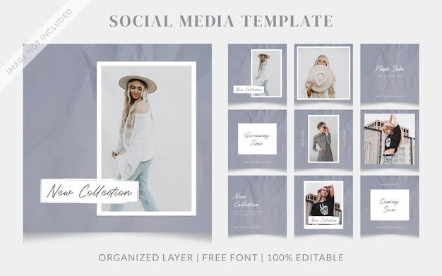 Fashion social media sale post template