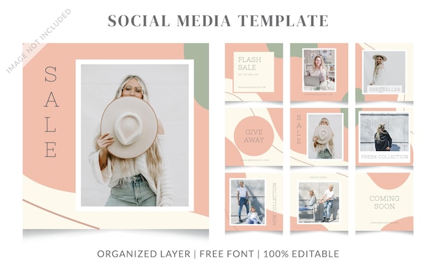 Fashion Social Media Sale Post Template  