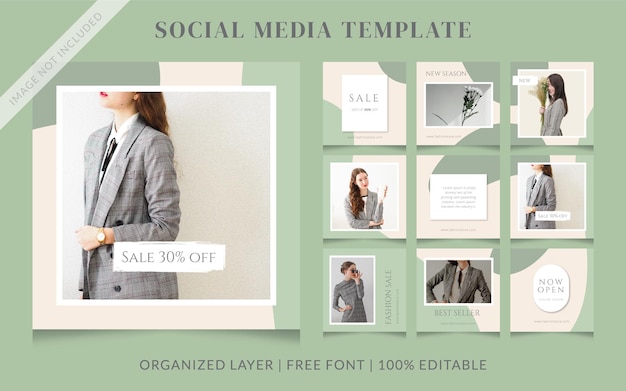 Fashion Social Media Sale Post Template  