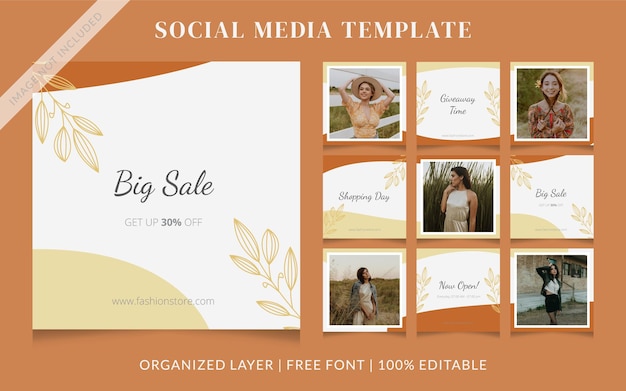 Fashion Social Media Sale Post Template  