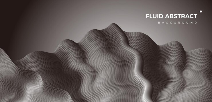 Vector fashion sphere combined corrugated motion gray fluid gradient abstract background