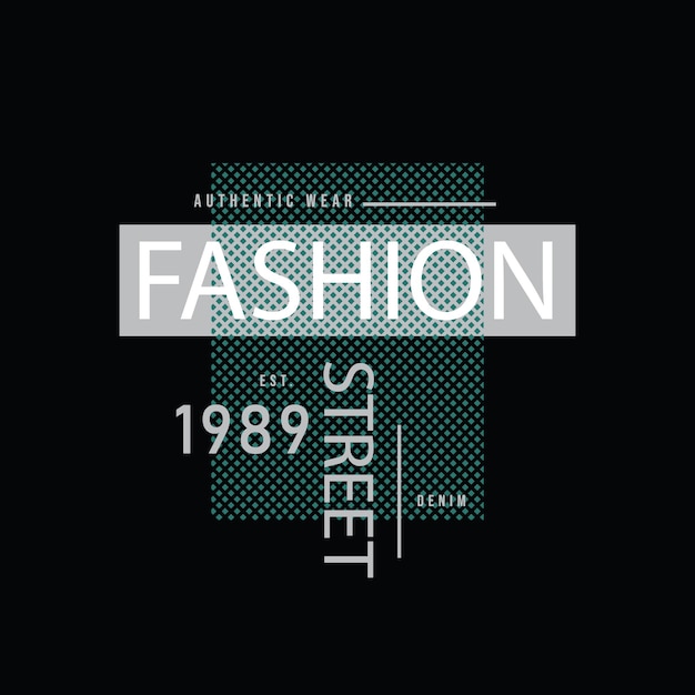 Fashion street graphic tshirt and apparel design