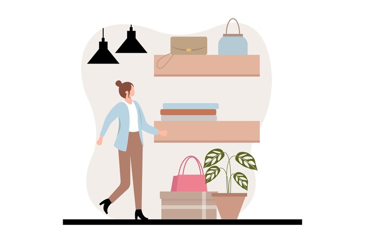 Модный стиль Flat Illustration Design