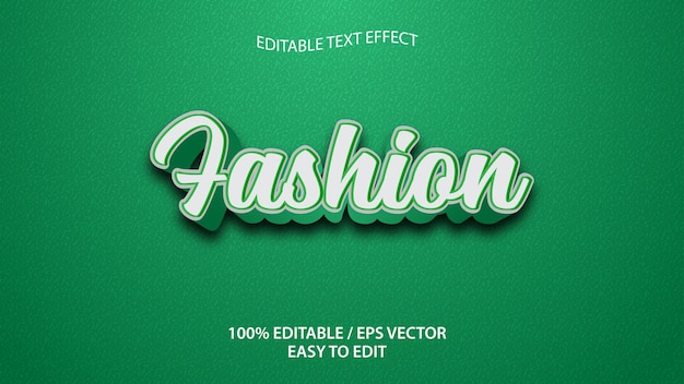 Fashion text effect download Premium Vector